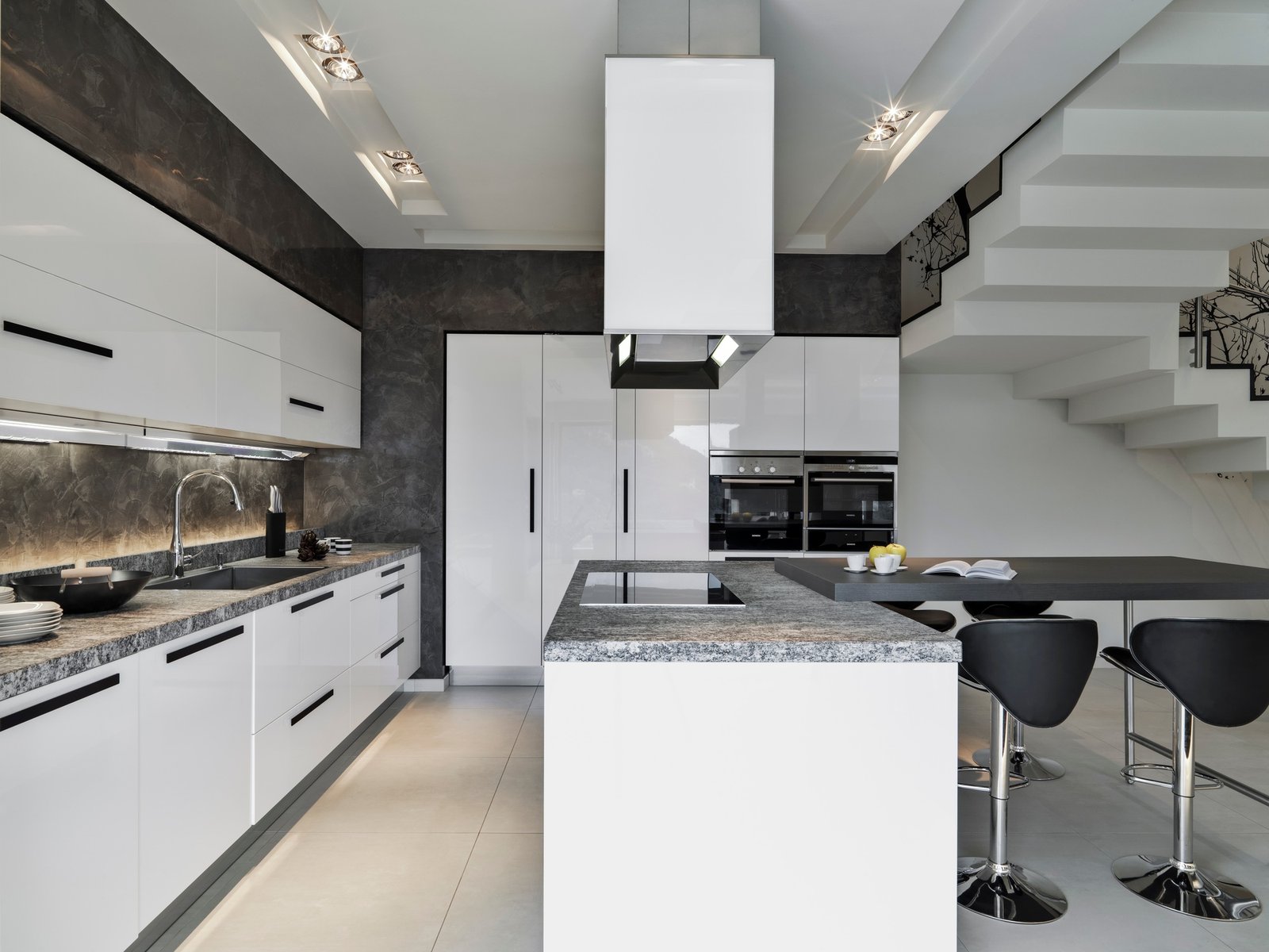 Interiors of a Modern Kitchen